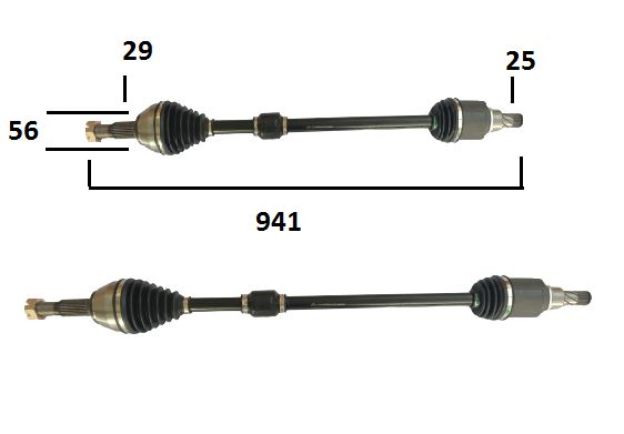 MİL AKS QASHQAİ 07-13 1.6 BENZİNLİ OTOMATİK ÖN SAĞ