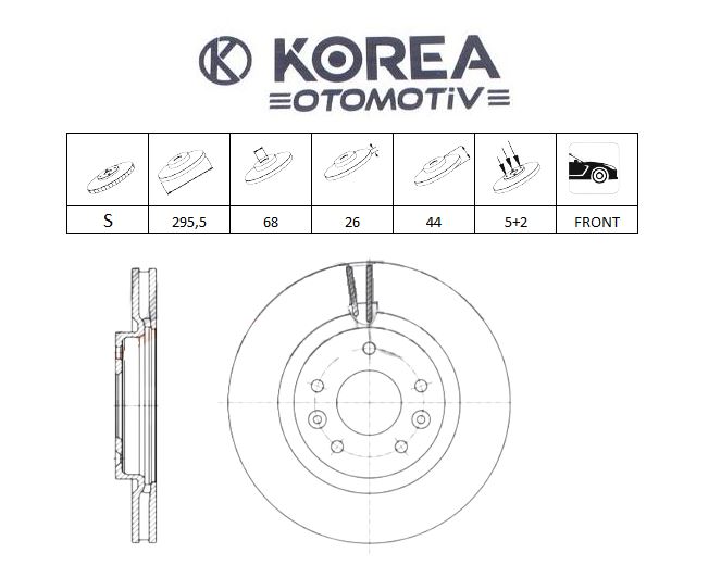 DİSK FREN QASHQAI 14-17/X-TRAİL 14-17 ÖN