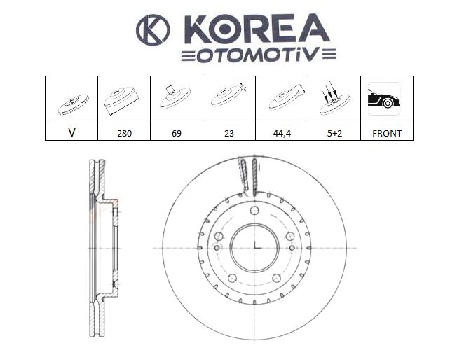 DİSK FREN ELANTRA 10-19/İ30/CERATO16/CEED12 ÖN 15J