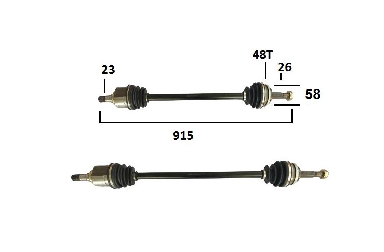 MİL AKS COROLLA 02-06/AVENSİS 02-06 SAĞ UZUN ABSLİ