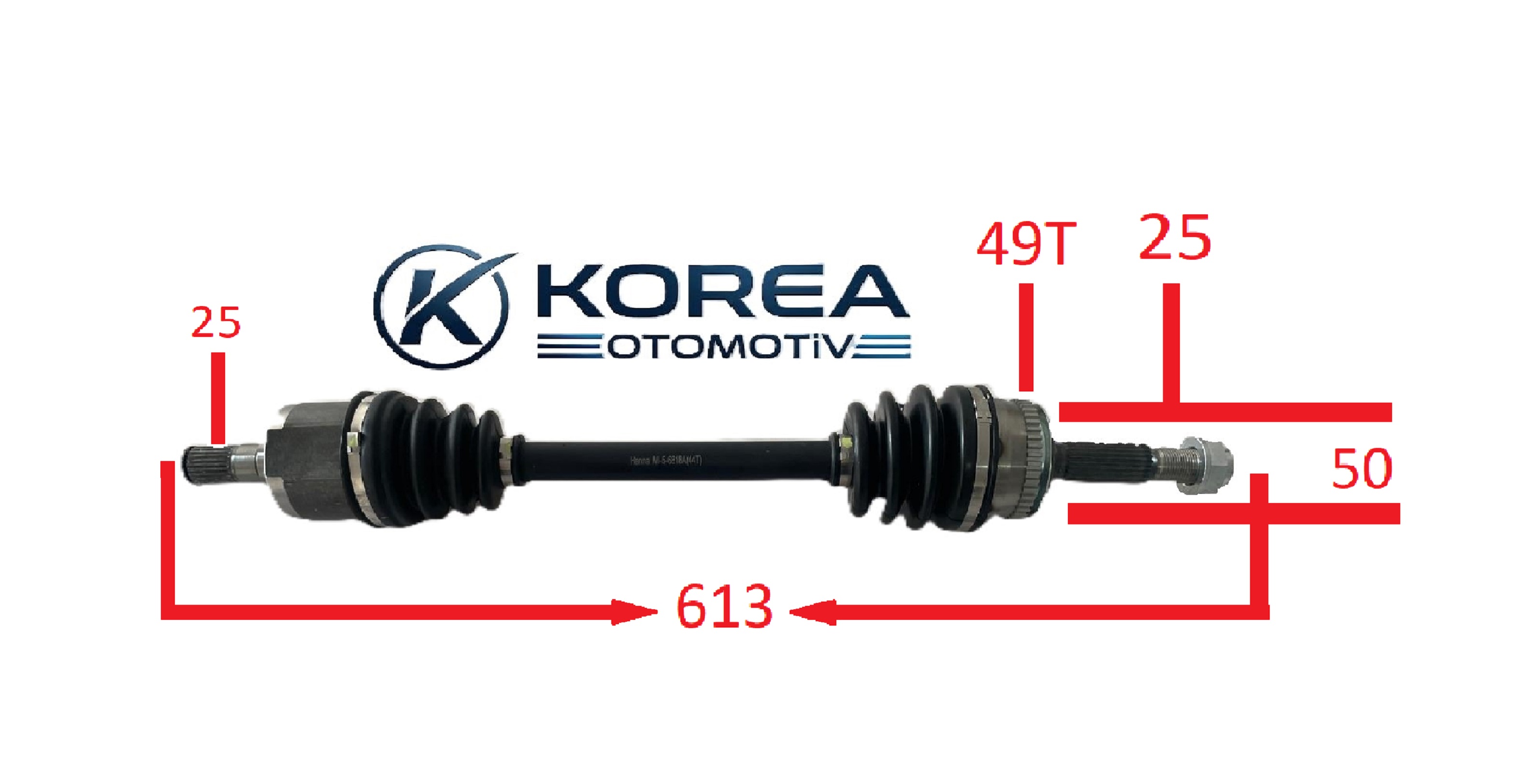 MİL AKS ACCENT 95-05/GETZ BNZ SOL KISA ABSLİ