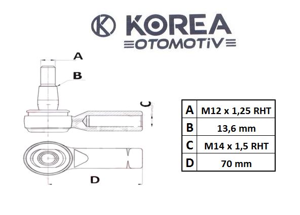 ROT BAŞI H100/L300/STAREX/EXCEL