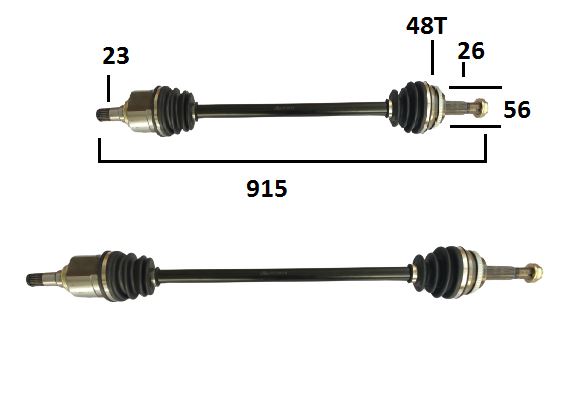 MİL AKS COROLLA 02-06/AVENSİS 02-06 SAĞ UZUN ABSLİ