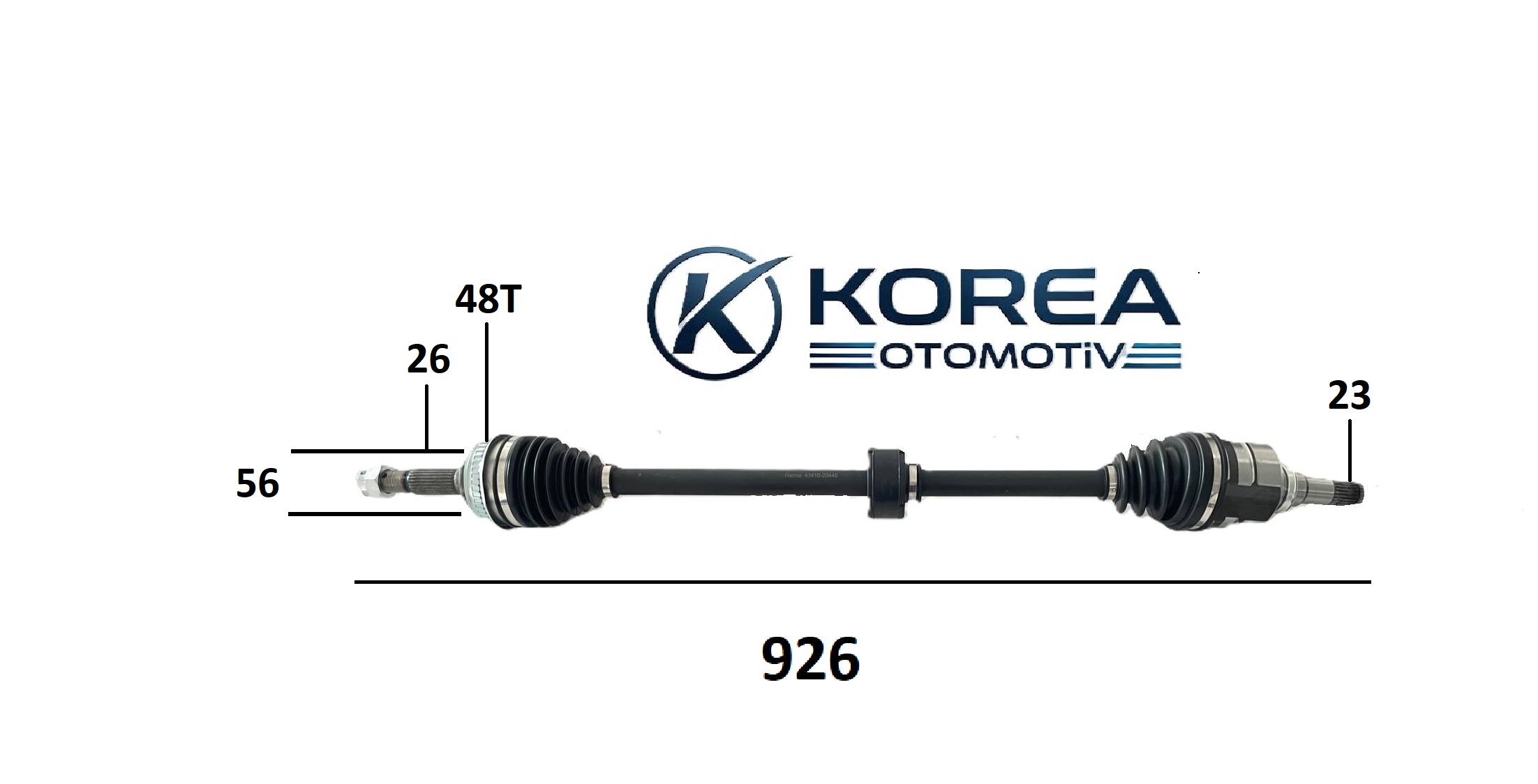 MİL AKS COROLLA AE92/AE101 UZUN SAĞ ABSLİ