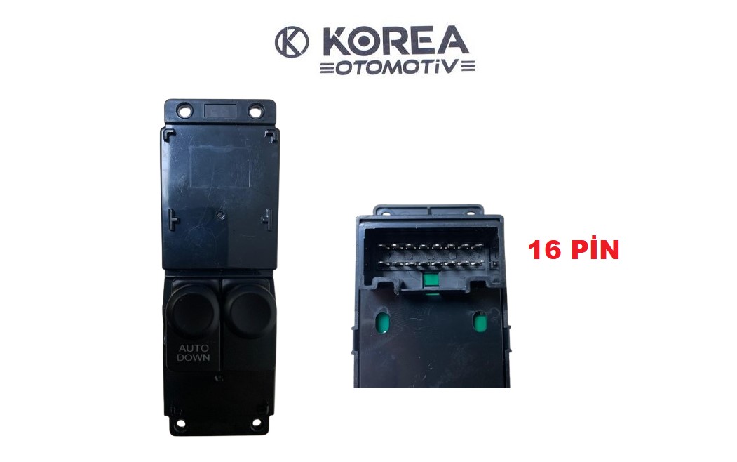 DÜĞME CAM AÇMA ACCENT BLUE 11-14 ÖN SOL ÇİFTLİ