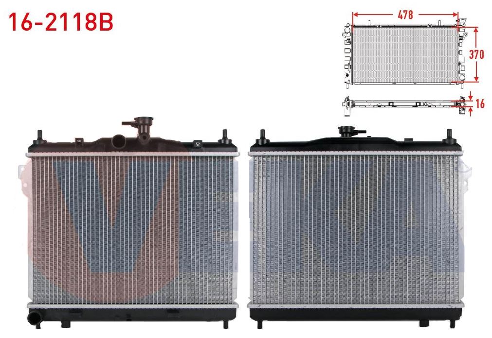 RADYATÖR GETZ 02-05 1.3 12V/06-12 1.4 16V BENZ DÜZ