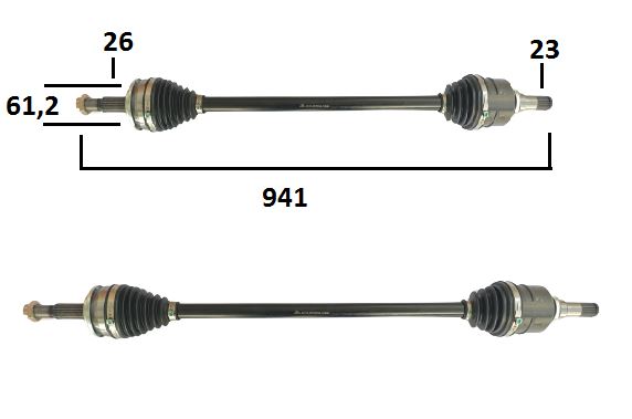 MİL AKS COROLLA BENZİNLİ 07-12 SAĞ