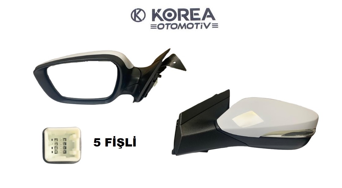 AYNA DİKİZ ACCENT BLUE ELEKT SOL SİNYALLİ 5 FİŞLİ