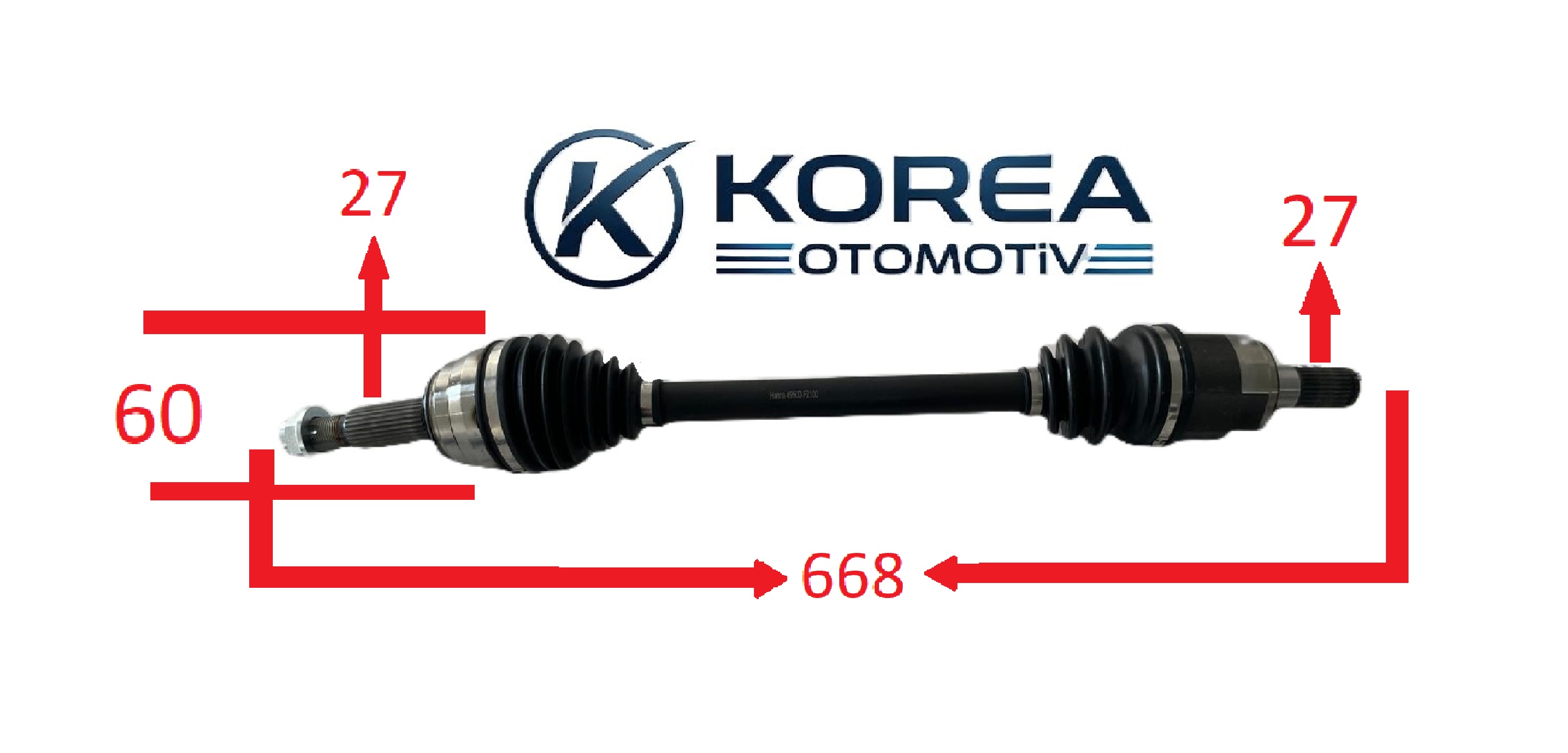 MİL AKS ELANTRA 16-18 BENZ OTOMATİK SOL
