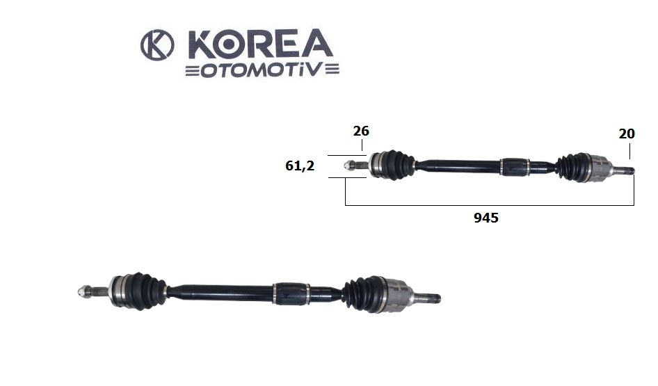 MİL AKS COROLLA 07-12 DİZEL SAĞ