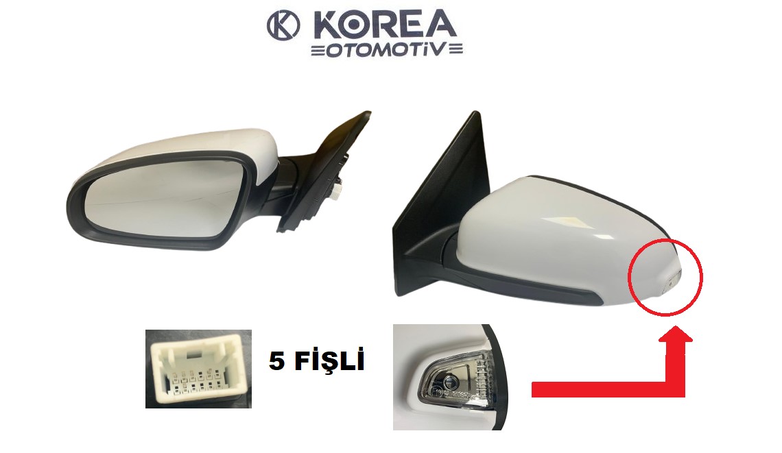AYNA DİKİZ KONA 18-> ELEKTRİKLİ SOL
