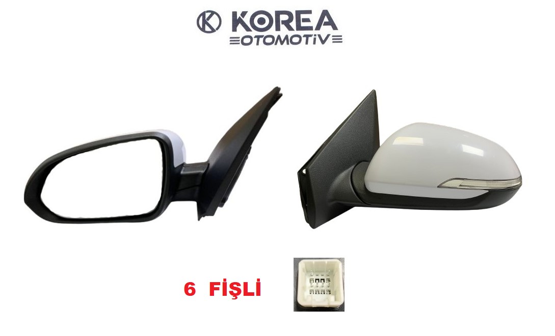 AYNA DİKİZ RİO 18-> ELEKTRİKLİ SİNYALLİ SOL