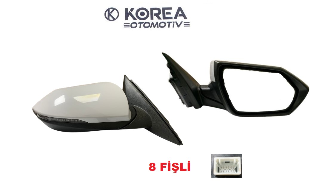 AYNA DİKİZ ELANTRA 21->KATLANIR SİNYALLİ SAĞ