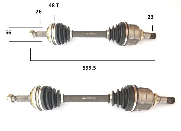 MİL AKS COROLLA AE92/AE101 KISA SOL ABSLİ