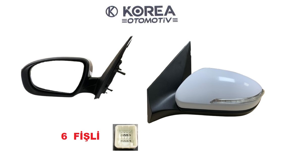 AYNA DİKİZ İ20 15-17 ELEK/SİNYALLİ/KATLANMAZ SOL