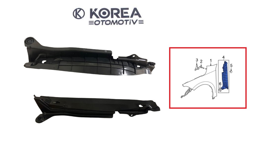 BRAKET ÇAMURLUK CIVIC 21-24 ÖN İÇ SOL ARKAYA GELEN