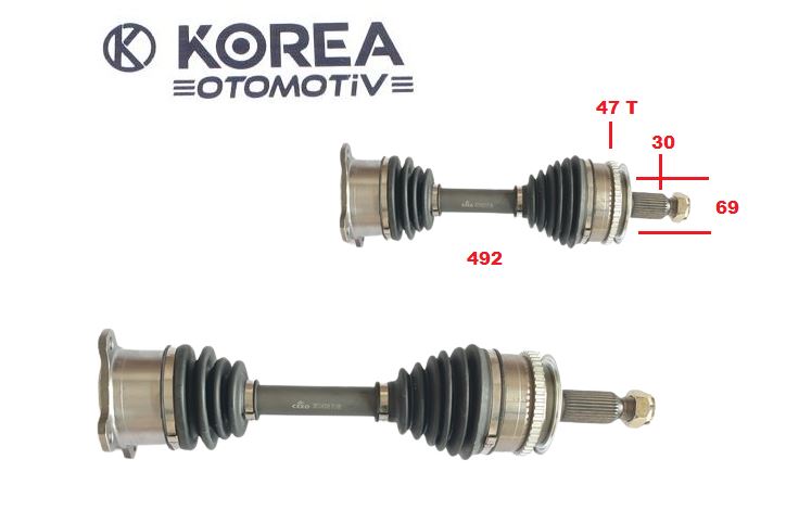 MİL AKS L200 06-14/L200 15-21 KOMPLE SAĞ ABSLİ