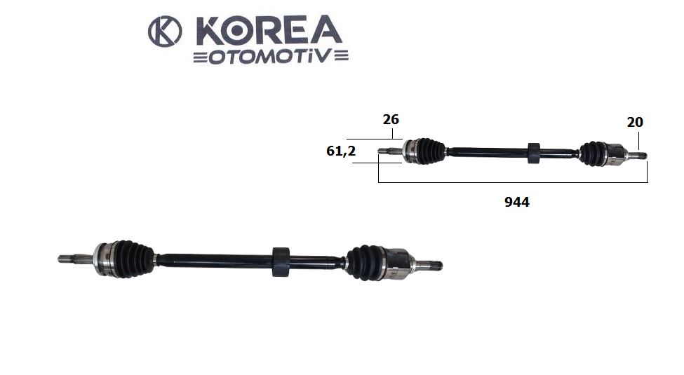 MİL AKS COROLLA 13-18 BENZİNLİ ÖN SAĞ